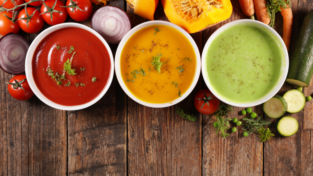 soupe de légumes variés