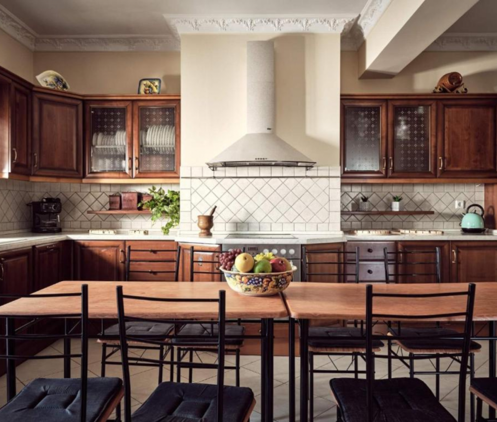 séjour entre filles cuisine